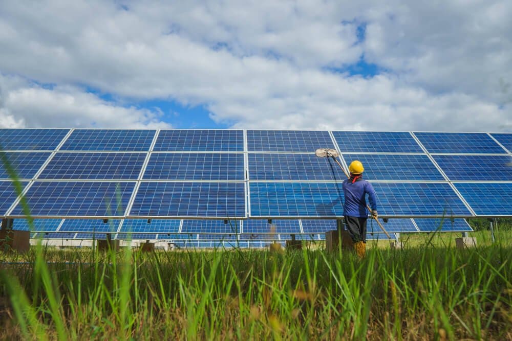 Agricultural Solar Panel Cleaning